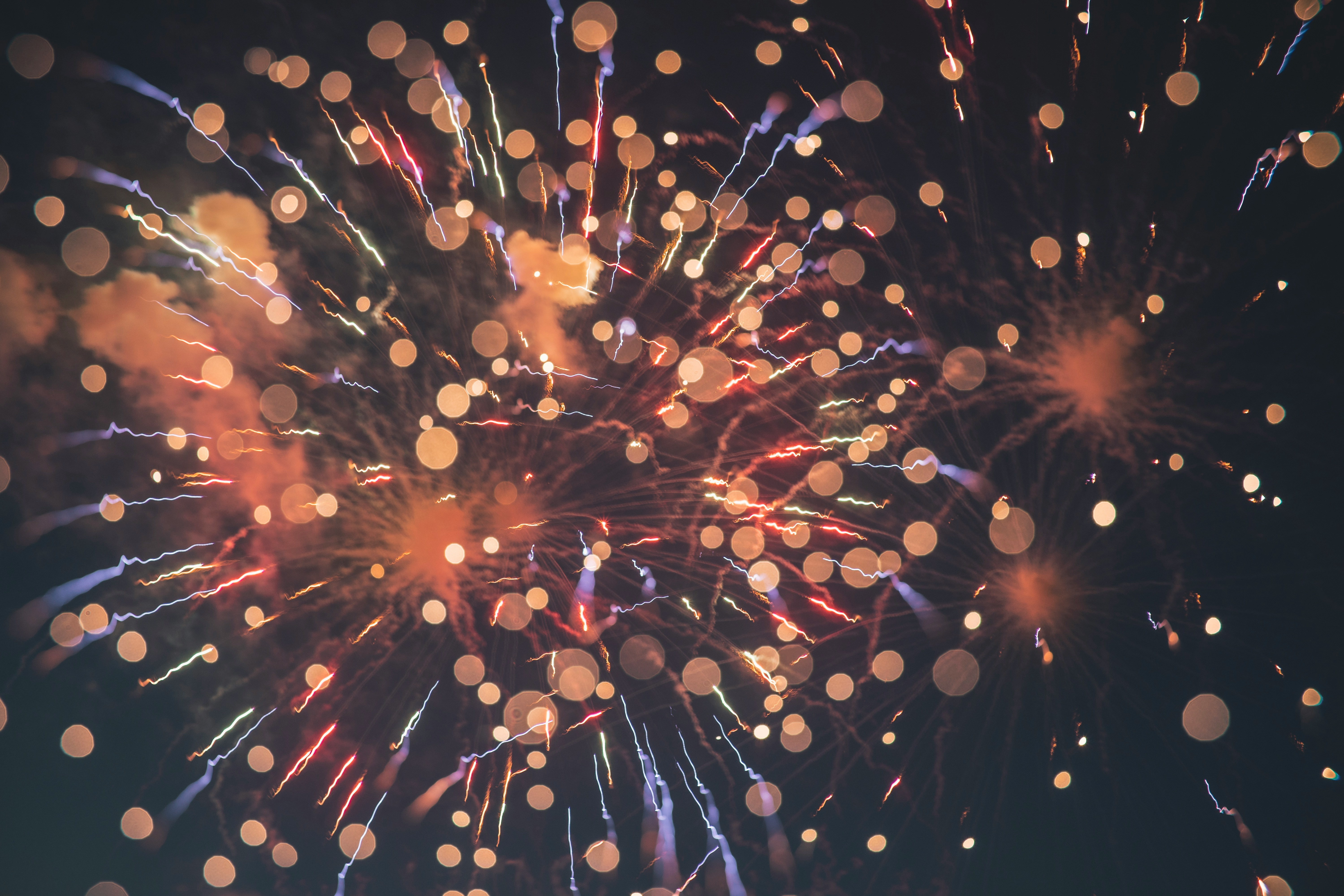 Viering vuurwerk gefeliciteerd proficiat